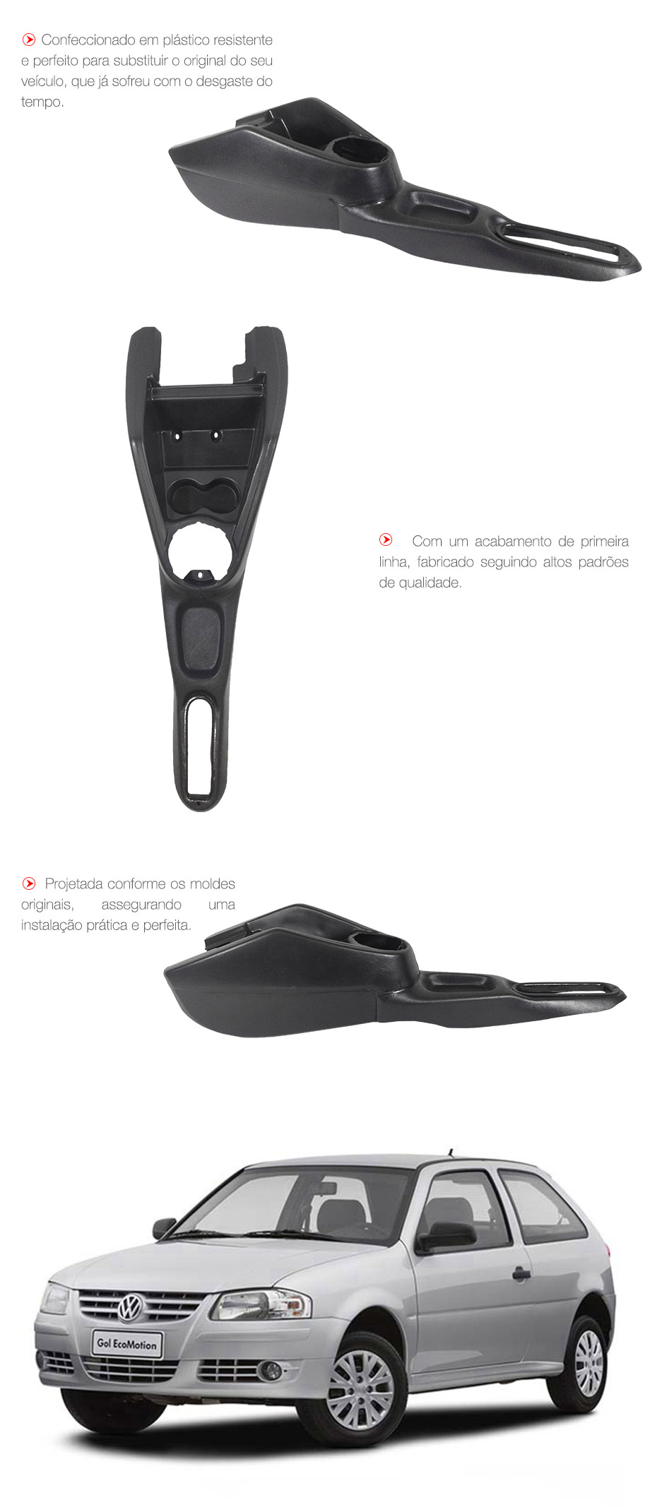 Console Central para o Gol G3 de 2000 a 2005